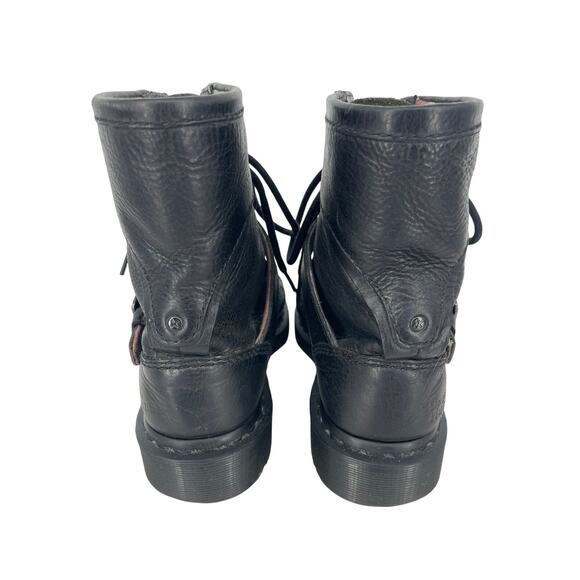 Dr. Martens Triumph Black Boots Womens 8 Mens 7 - Picture 5 of 13